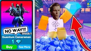 😲 Bro Forgot to Add Zeros to the Price of the *Quantum Cameraman* 😂 - Toilet Tower Defense | Roblox