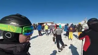 Домбай 2019 - горнолыжный курорт. Подъем на 3000 метров и спуск до деревни.