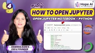 4) How to open Jupyter NoteBook? | Python in Tamil