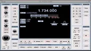 1.734,00 MHz. Callsign"OXZ"   Blaavand Radio, Denmark