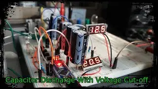 Capacitor Discharge With Voltage Cutt-off