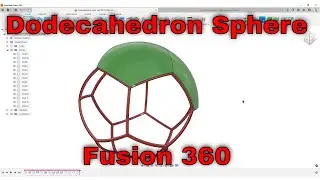 Dodecahedron cuts from a Sphere - Fusion 360