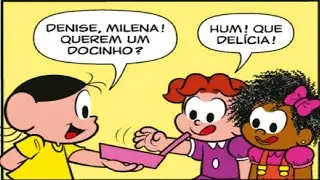 Magali Dividindo um Doce Secreto l Gibi Turma da Monica