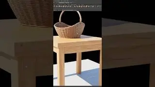 Modeling and texturing a 3d model of a cosy garden table 