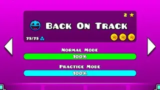 Geometry Dash level 2, Back On Track all 3 coins