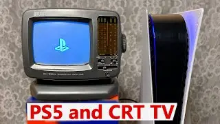 PS5 and Portable Black and White CRT TV | Retro Gaming on PS5