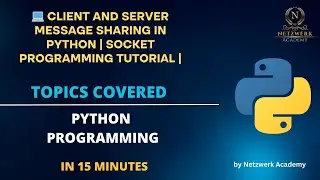 💻 Client and Server Message Sharing in Python | Socket Programming Tutorial |