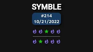 Daily Symble - Oct 21, 2022