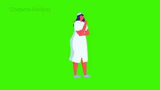 Nurse green screen video, Character animation 
