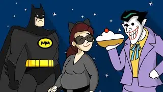 Catwoman & Batman VS The joker - funny belly laught animation