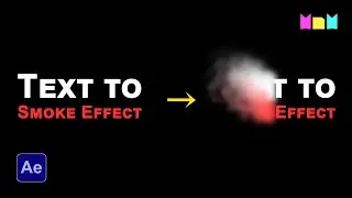Text to smoke Transition in After Effects | Tutorial