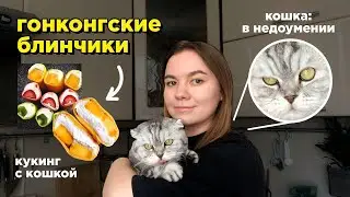 пеку гонконгские блинчики с кошкой 🥞 🐈 🥭