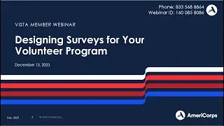 Designing Surveys for Your Volunteer Program (12/13/23)