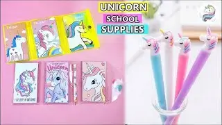 DIY Unicorn School Supplies/ How to Make Homemade Unicorn craft / diy stationery set / unicorn diary