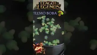 Teemo Mushroom Boba Recipe | League of Legends BOBA #shorts