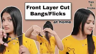 Easy Front Layer/Bangs Hair Cut at Home | thatgracegirl