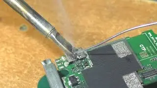 Замена micro-USB разъёма паяльником (без фена). Смартфон Fly FS501