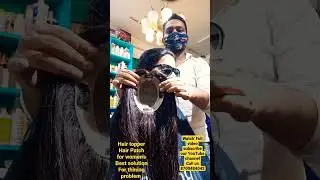 Hair topper Hair Patch for women's Best solution For thining problem Hair loss problam 