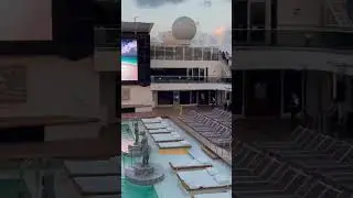 Pool deck view MSC Meraviglia #cruise #travel #msc #shorts #meraviglia #shortsfeed #pool #deck