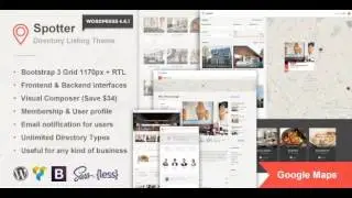 Spotter – Universal Directory Listing WordPress Theme | Themeforest Website Templates and Themes