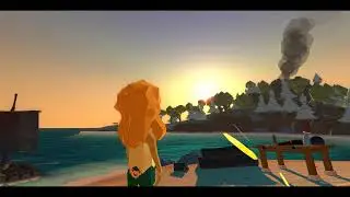 Dia completo en un isla perdida del Caribe. Unity3D with URP. Weather System.