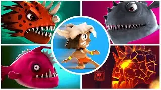 Manuganu 2 All Bosses (Canyon, Cliff, Jungle, Volcanic) Gameplay for Android & iOS