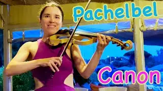 🎻 Pachelbel's Canon - Electric Violin Cover at a French Beach Restaurant