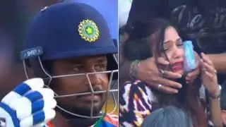 Sanju Samson Six Ball Hits On Female Face & Samson Was Also Scared Seeing The Tears In Her Eyes 😭😭