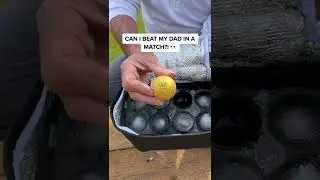 Father VS Son | ICE GOLF BALL!
