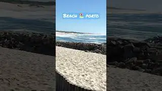 Beach in porto Portugal #trending #beachlife