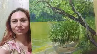 обзор готовой картины г.Святогорск Донецкая обл. artpanasenko.shop