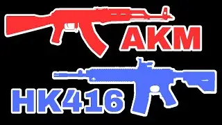 HK416 vs AKM - Mid-level Assault Rifles - Phantom Forces