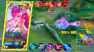 WTF DAMAGE! NOVARIA NEW BUILD ONESHOT! NOVARIA SOLO RANKED LONG TIME GAMEPLAY | MOBILE LEGENDS