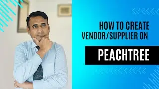 How to add New Vendor in Sage Peachtree Quantum 2010