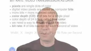 U1c1: Calculating Digital Video Pixels, Bit Rate, Color Depth, Width, Height, and FPS
