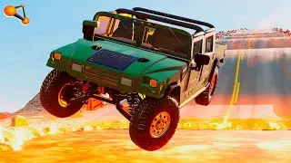 Wave Road Against Vehicles #41 - BeamNG drive