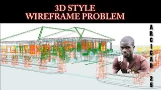 How to turn off 3D wireframe in ArchiCAD.