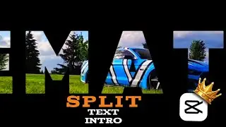 How to create a split text intro on capcut tutorial, capcut pro, car text intro capcut 💫