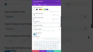 Search Button (Design Tab) - Divi Store Locator Module Settings