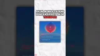 AKUN ML TANPA KREDIT SKOR #mlbb #shorts #game