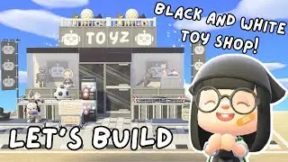 Black and White Kidcore Toy Shop Speed Build | Animal Crossing