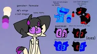 Oc reference sheet (batty)