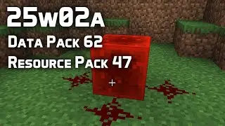News in Data Pack Version 62 and Resource Pack Version 47 (25w02a)