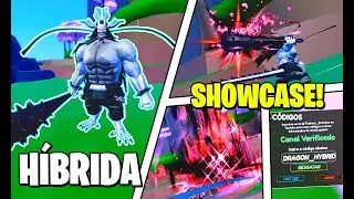 SHOWCASE DA NOVA DRAGON HÍBRIDA + COMO PEGAR E TODOS OS CÓDIGOS NO ONE FRUIT SIMULATOR - ROBLOX