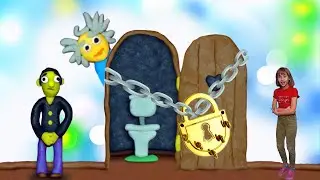 12 ЗАМКОВ Дедушка Закрыл Туалет? Веселая игра для Детей Ищем Ключи Обнимашки с Машей