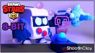 [brawlstars] How to make brawlstars 8-bit in an attacking motion with soft clay (clay tutorial)
