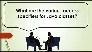 What are the various access specifiers for Java classes