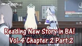 Reading new Blue Archive Story! (aka Kaya the clown)
