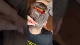 Наращиваю мужу косичку со стразами 