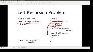 Lecture 10:Compilers: Recursive descent parsers